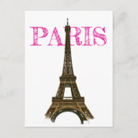 Vintage Eiffel Tower Paris Europe Travel Photo