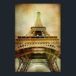Vintage Eiffel Tower Photograph Poster<br><div class="desc">Sepia style old fashioned/vintage photograph of Eiffel Tower,  Paris.</div>