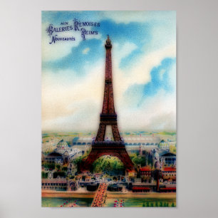 Vintage Eiffel Tower Poster