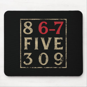 Vintage Eighties 867 Five 309 Nostalgic And Funny Mouse Pad