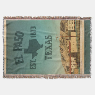 Vintage El Paso Texas Jeu de couverture