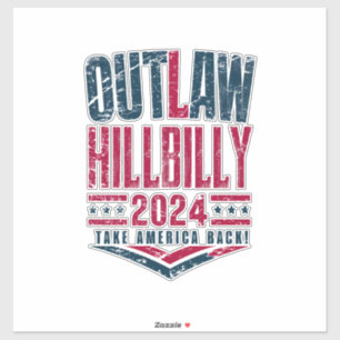 Vintage Elections Outlaw Hillbilly US Flag 