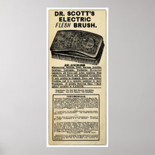 Vintage Electric Flesh Brush Print