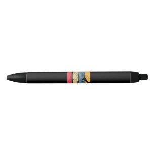 Vintage Electric Guitar Funk Music lover gifts Black Ink Pen