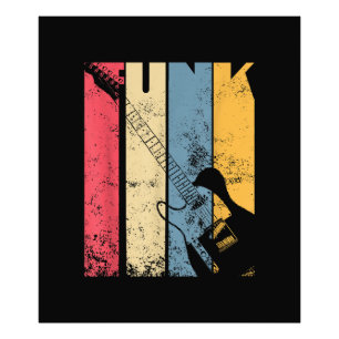 Vintage Electric Guitar Funk Music lover gifts Photo Print