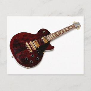 Vintage Electric Guitar Postcard