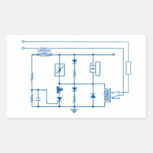 vintage electrical circuit sticker