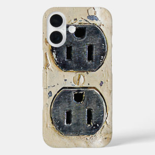 Vintage Electrical Outlet iPhone 16 Case