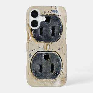 Vintage Electrical Outlet iPhone 16 Case