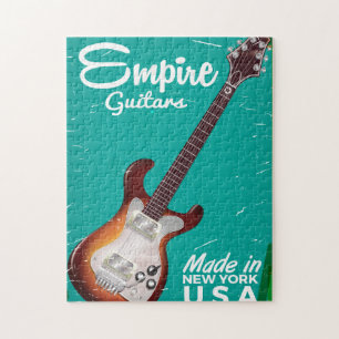 Vintage electronic guitar commercial jigsaw puzzle