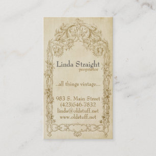 Vintage Elegance Business Card
