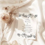 Vintage Elegance: Classic Black & White Wedding Invitation<br><div class="desc">Vintage Elegance: Classic Black & White Wedding Invitation

See matching collection in our Niche and Nest Store</div>