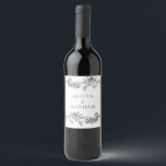 Vintage Elegance: Classic Black & White Wedding Wine Label<br><div class="desc">Vintage Elegance: Classic Black & White Wedding Wine Label

See matching collection in Niche and Nest Store</div>