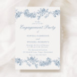 Vintage Elegance: Classic Floral Engagement Party Invitation<br><div class="desc">Vintage Elegance: Classic Floral Engagement Party Invitation

See matching collection in our Niche and Nest Store</div>