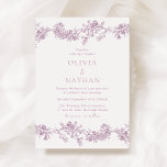 Vintage Elegance: Dusty Rose Blush Floral Wedding Invitation<br><div class="desc">Vintage Elegance: Dusty Rose Blush Floral Wedding Invitation

See matching collection in our Niche and Nest Store</div>