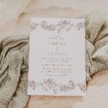 Vintage Elegance: Neutral Classic Floral Wedding Invitation<br><div class="desc">Vintage Elegance: Neutral Classic Floral Wedding Invitation

See matching collection in our Niche and Nest Store</div>