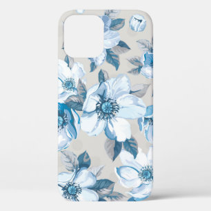Vintage elegance seamless pattern with blossoming  iPhone 12 case