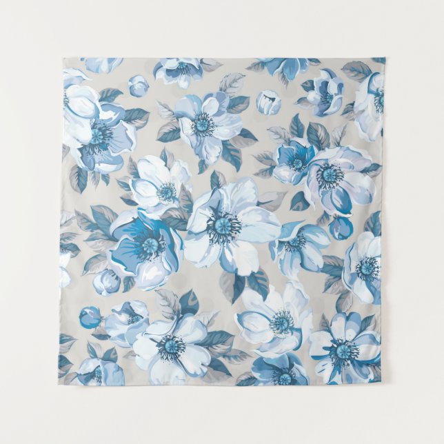 Vintage elegance seamless pattern with blossoming  tapestry (Front)