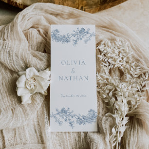 Vintage Elegance Wedding Ceremony Program