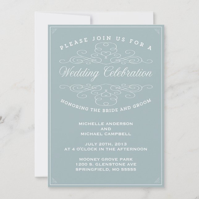 VINTAGE ELEGANCE | WEDDING INVITATION (Front)