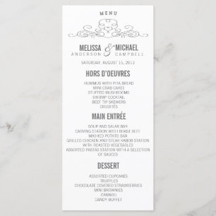 VINTAGE ELEGANCE WEDDING MENU
