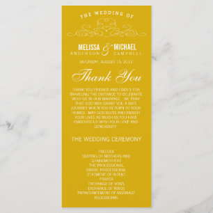 VINTAGE ELEGANCE   WEDDING PROGRAM