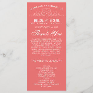 VINTAGE ELEGANCE WEDDING PROGRAM