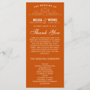 VINTAGE ELEGANCE   WEDDING PROGRAM