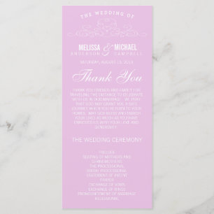 VINTAGE ELEGANCE   WEDDING PROGRAM