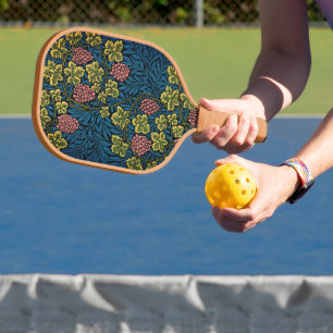 Vintage Elegance: William Morris Floral Pickleball Paddle