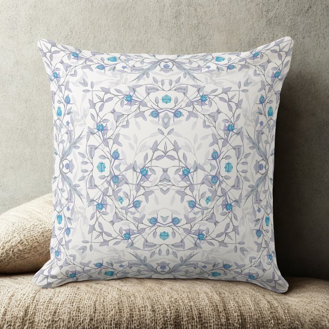  vintage elegant antique floral pattern  throw pillow (Creator Uploaded)