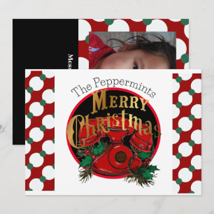 Vintage Elegant Christmas Telephone Personalized Holiday Card