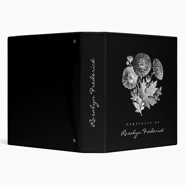 Vintage Elegant Classy Makeup Artist Portfolio Binder (Background)