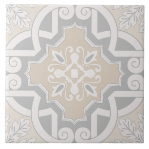 Vintage Elegant Damask Tile Pattern
