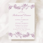 Vintage Elegant Dusty Rose Blush Rehearsal Dinner Invitation<br><div class="desc">Vintage Elegant Dusty Rose Blush Rehearsal Dinner Invitation

See matching collection in our Niche and Nest Store</div>
