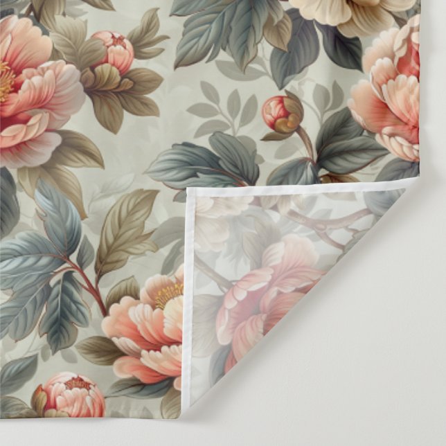 Vintage elegant floral tapestry (Detail)