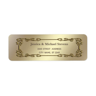 Vintage elegant gold frame