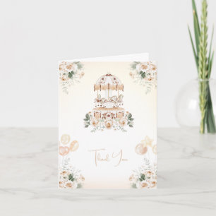Vintage Elegant   Little Princess Thank You Card