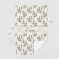 Vintage Elegant Lupine & Bees Botanical Pattern –
