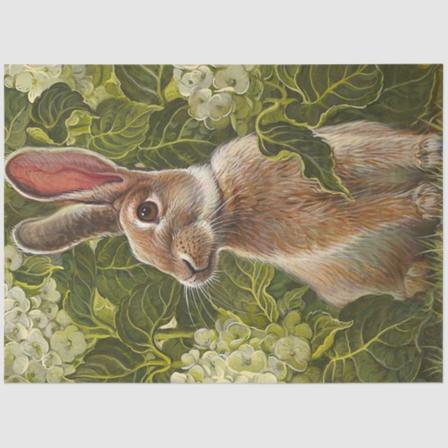 Vintage Elegant Modern Easter Tissue Paper (Front)