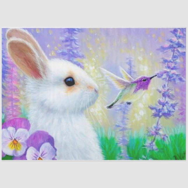 Vintage Elegant Modern Easter Tissue Paper (Front)