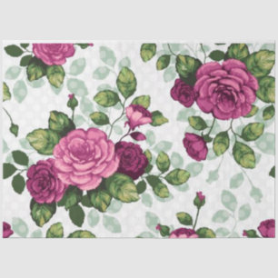 Vintage Elegant Modern Floral Tissue Paper