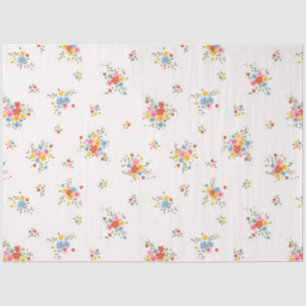 Vintage Elegant Modern Floral Tissue Paper