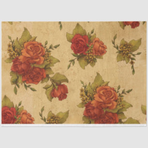 Vintage Elegant Modern Floral Tissue Paper