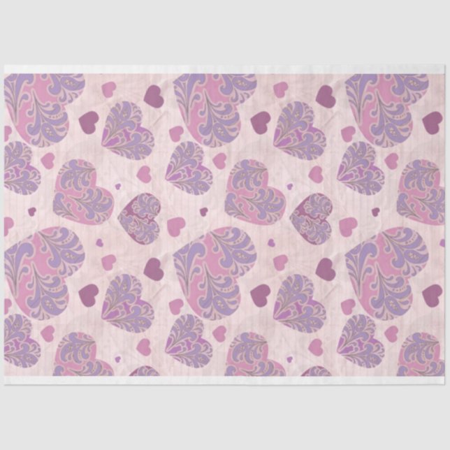 Vintage Elegant Modern Love Tissue Paper (Front)