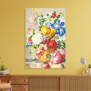 Vintage Elegant Pastel Floral Botanical Wall Art