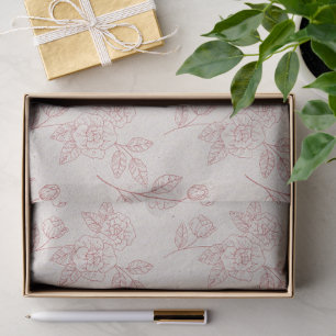 Vintage Elegant Red Rose Paper Chintz tissue paper