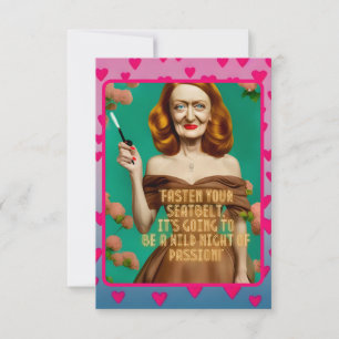 Vintage Elegant Script Pretty Woman Funny Quote Card