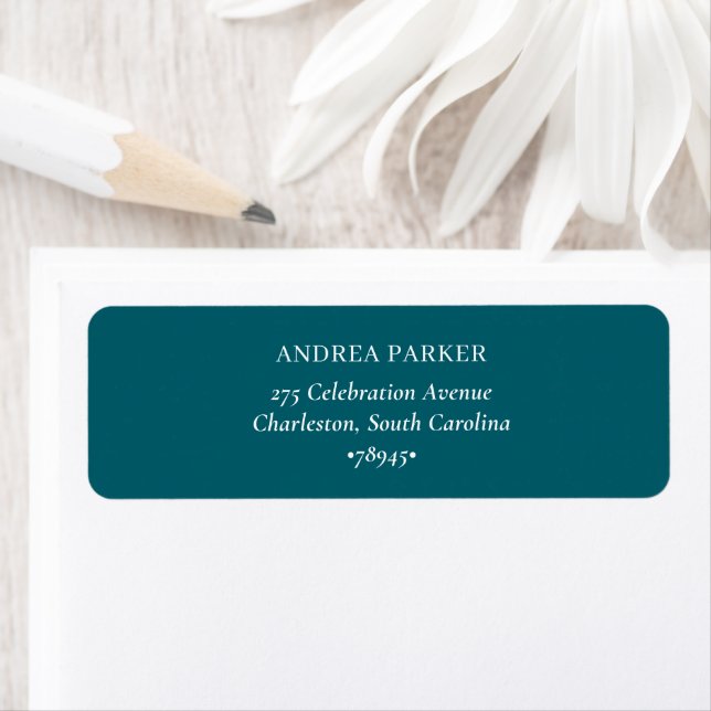 Vintage Elegant Tale Blue With Border Wedding (Insitu)