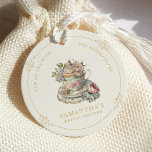 Vintage Elegant Tea Party Bridal Shower Favour Tags<br><div class="desc">Vintage Elegant Tea Party Bridal Shower Favour Tags Transport your guests to an era of timeless elegance with this Vintage Elegant Tea Party Bridal Shower Collection. Adorned with delicate floral motifs and ornate typography, this theme sets the stage for a sophisticated affair. Crafted with attention to detail, its vintage charm...</div>